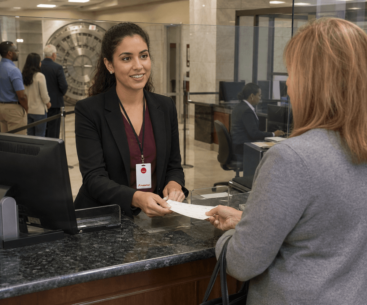 Panic button for banks — Positive Proof staff duress alert and financial institution security platform